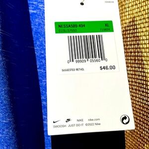 Nike swim UPS, 40+ blue  logo size XL blue dryfit